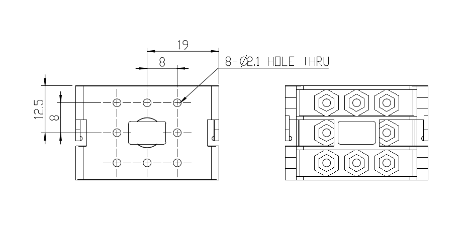 Diagram of F3 Bioloid Frame.