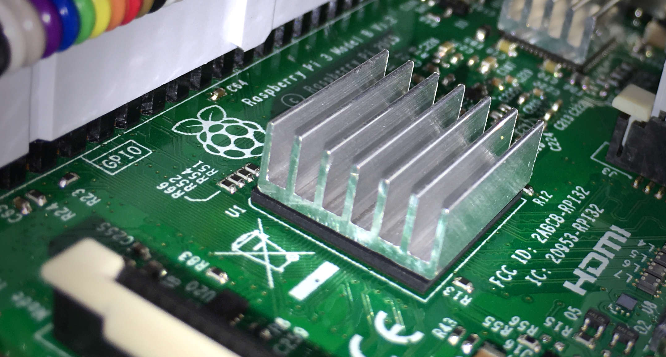 Abstract image of the Raspberry Pi.